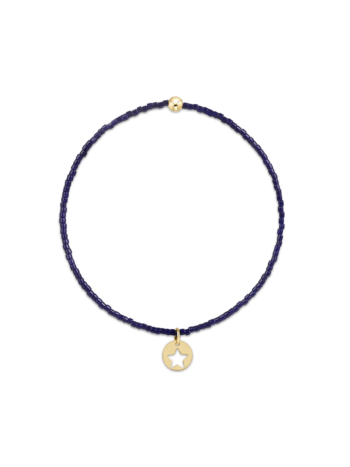 enewton Hope Classic Bracelet - Navy Star Small Gold Disc. enewton America 250 Collection.