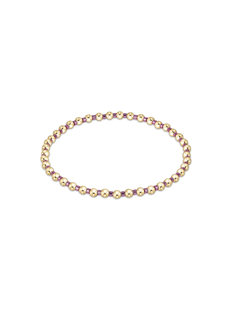 enewton Hope Grateful 2mm Bead Bracelet Gold Pink Metallic