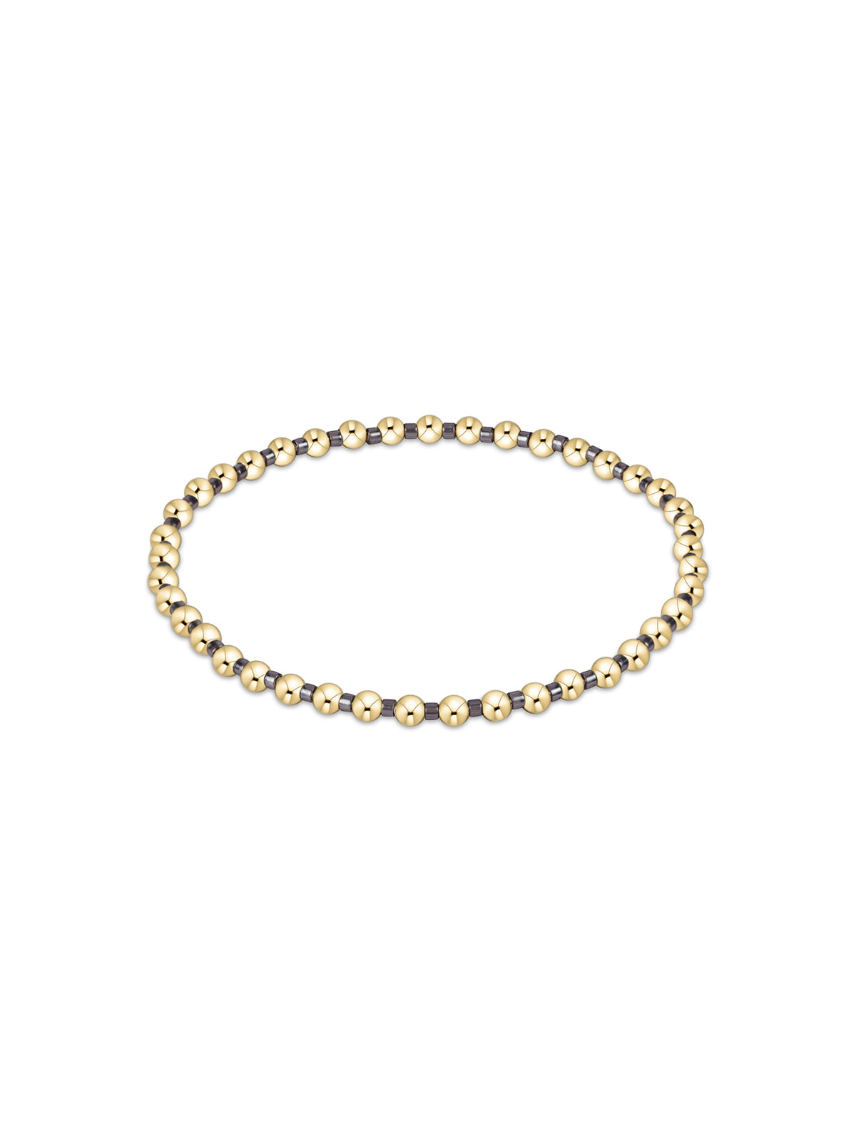 enewton Hope Grateful 2mm Bead Bracelet Gold Taupe With A Twist