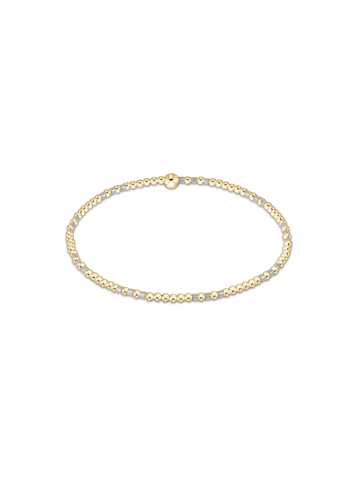 enewton Hope Joy Pattern 2mm Bead Bracelet Milkshake
