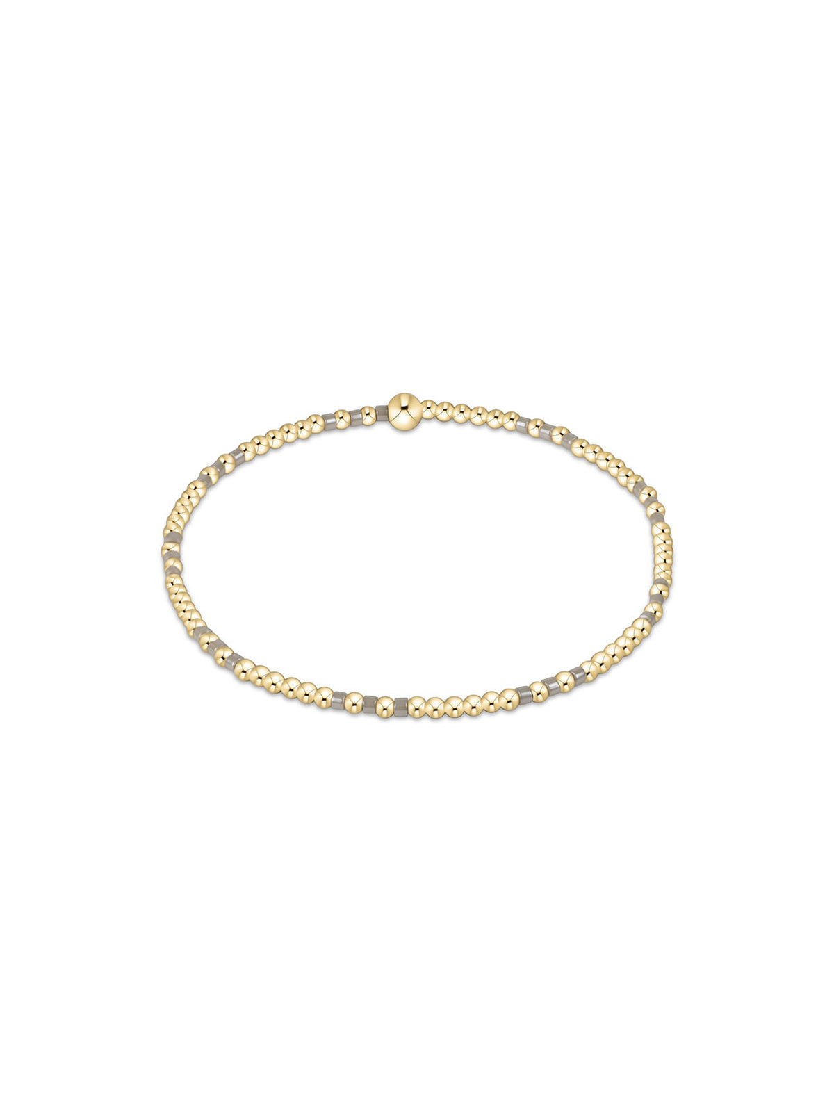 enewton Hope Joy Pattern 2mm Bead Bracelet Taupe With A Twist