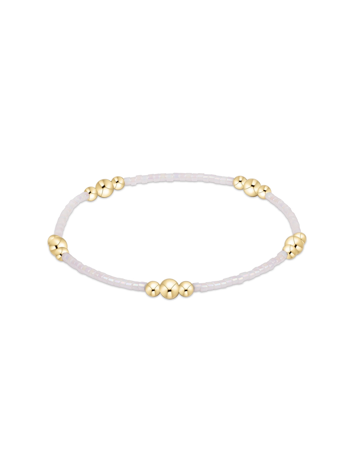 enewton Hope Purpose Gold Bracelet - Silky White