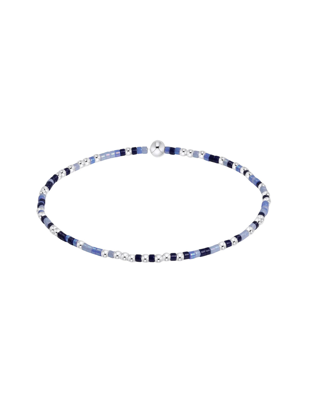 enewton Hope Unwritten 2mm Sterling Silver Bead Bracelet Bringin' Blue-ty Back