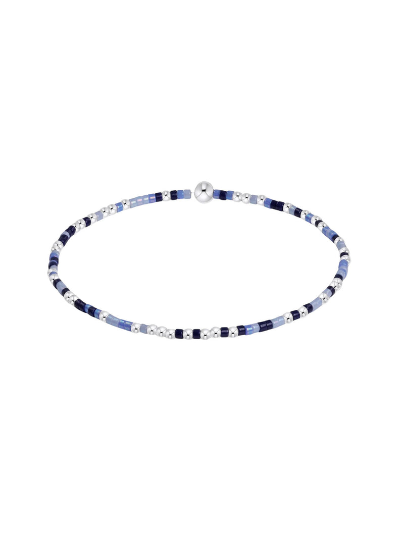 enewton Hope Unwritten 2mm Sterling Silver Bead Bracelet Bringin' Blue-ty Back