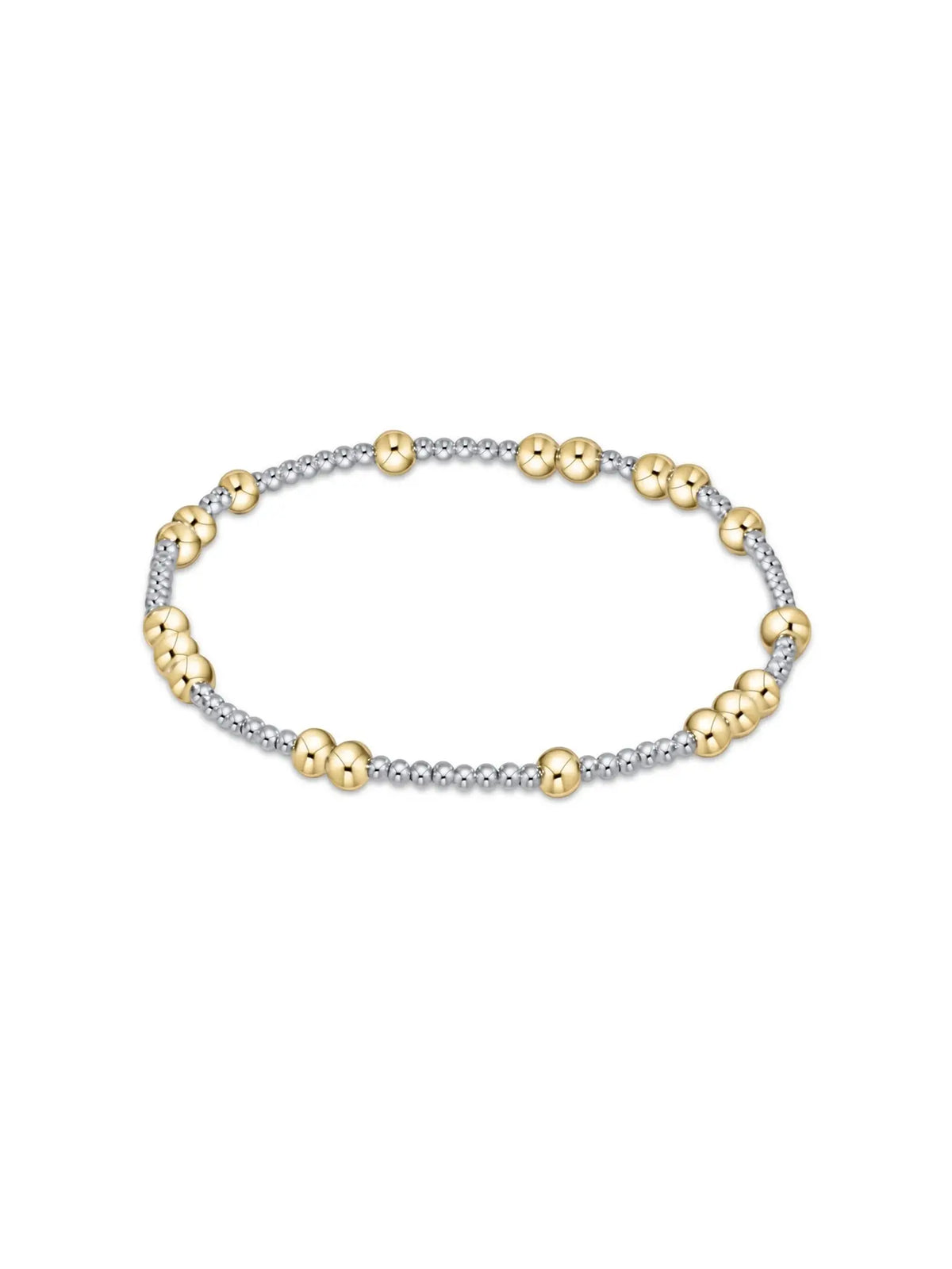 enewton Hope Unwritten 4mm Mixed Metal Bead Bracelet 14k Gold-Filled Sterling Silver Beads