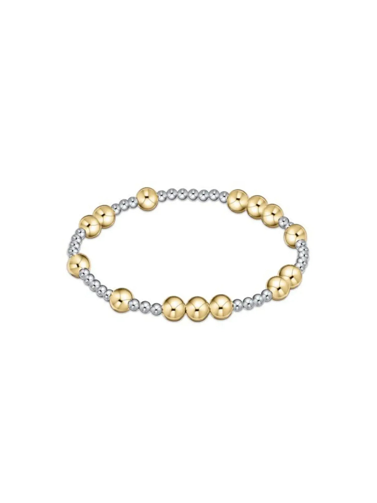 enewton Hope Unwritten 6mm Bead Bracelet Mixed Metal 14k Gold-Filled Sterling Silver