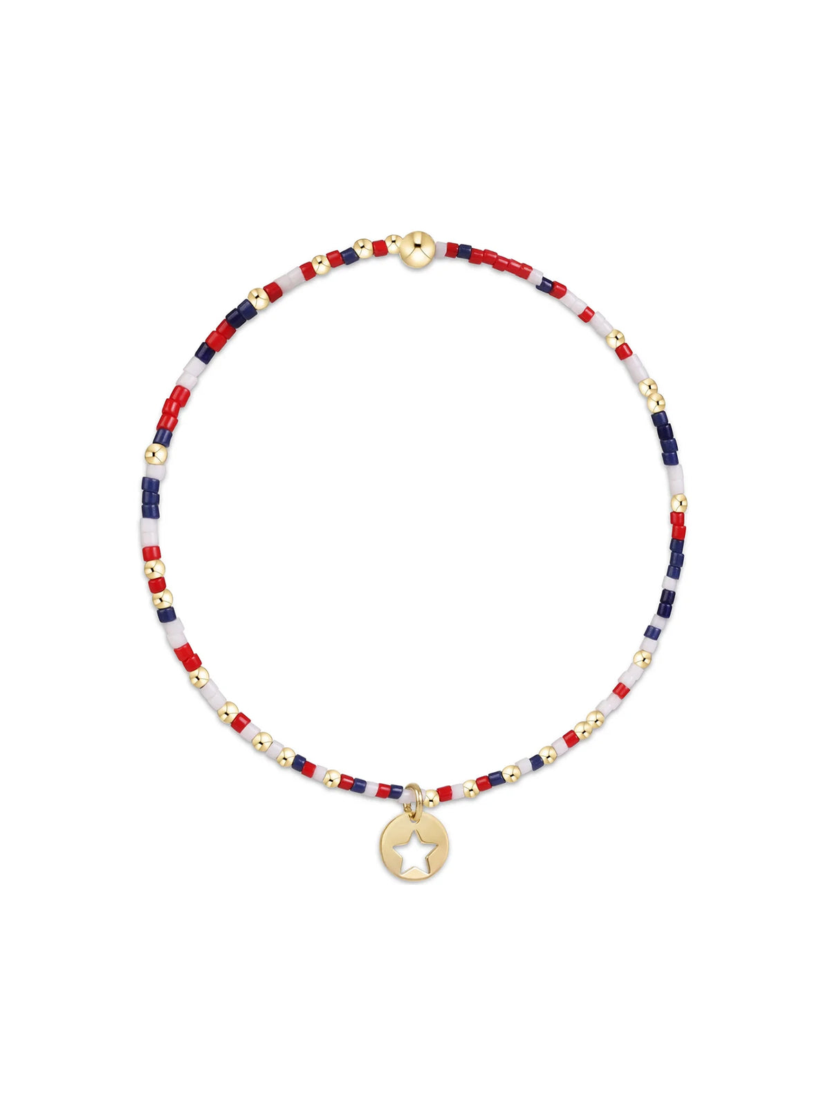 enewton Hope Unwritten Bracelet - Firecracker Star Small Gold Disc. enewton America 250 Collection.