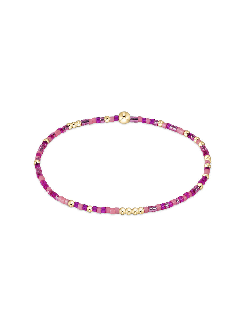 enewton Hope Unwritten Bead Bracelet Gold Back to the Fuschia 14kt Gold-Filled
