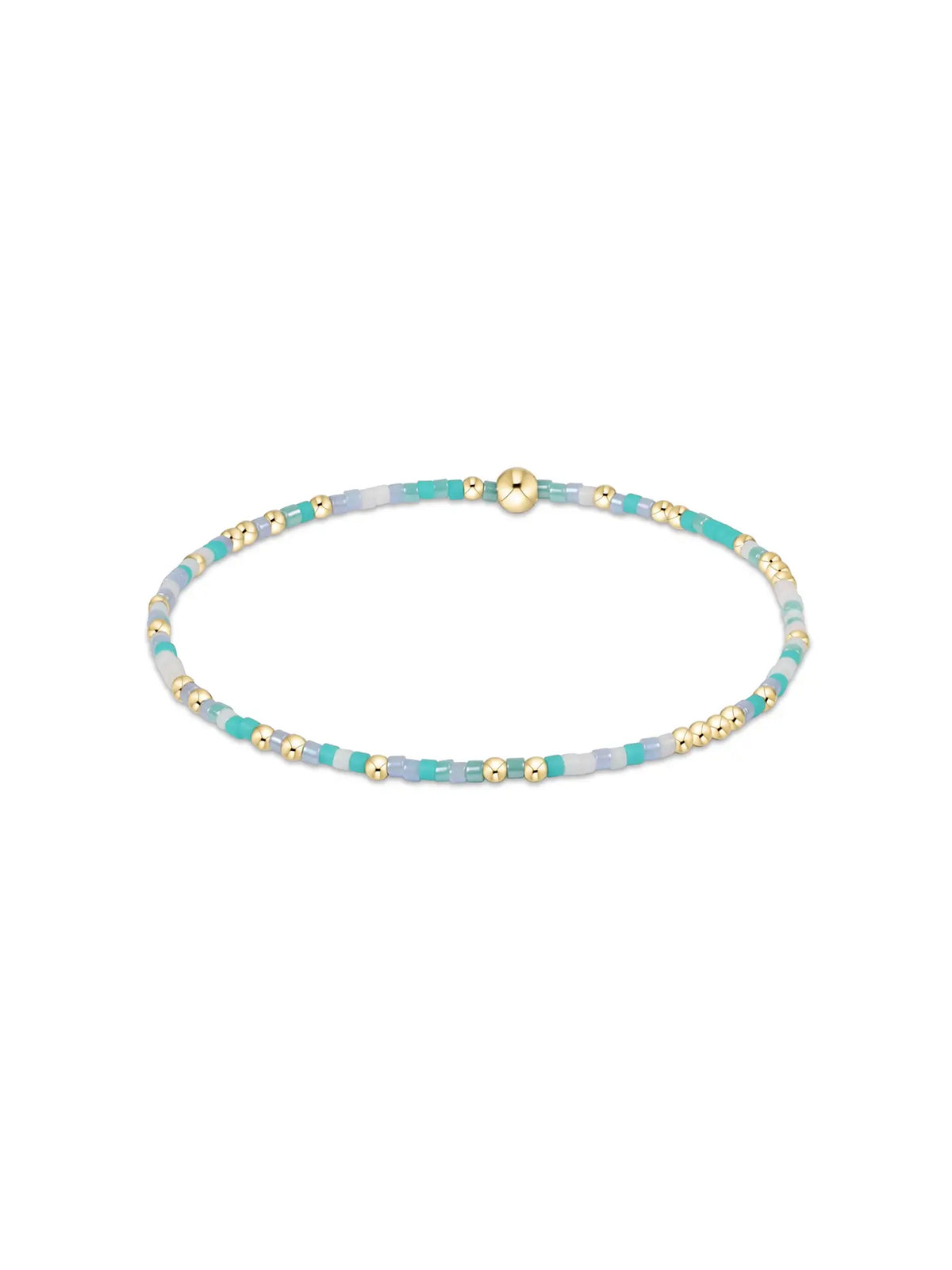 enewton Hope Unwritten Bead Bracelet Gold Man I Teal Like A Woman 14kt Gold-Filled