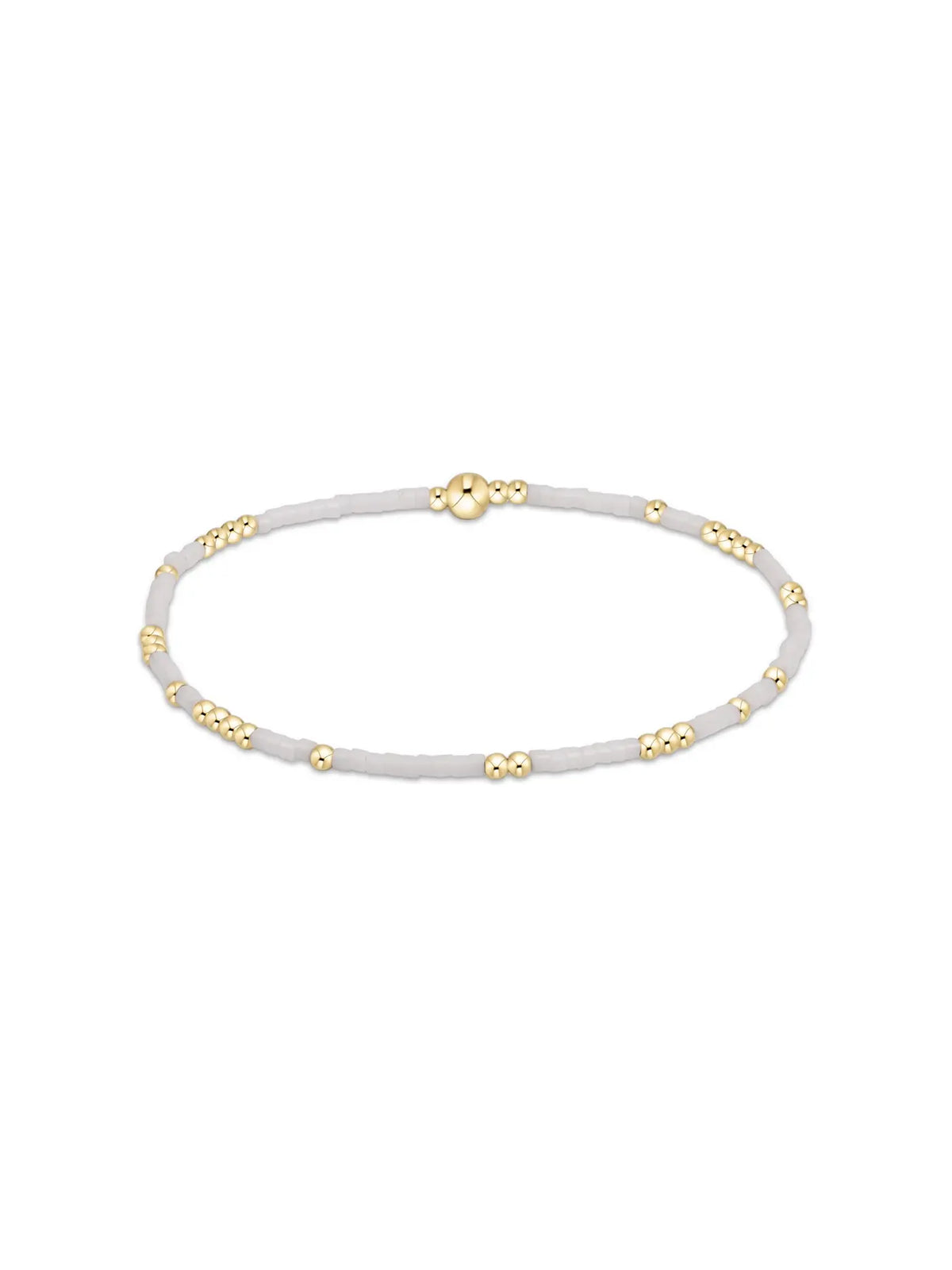 enewton Hope Unwritten Bead Bracelet Gold White 14kt Gold-Filled
