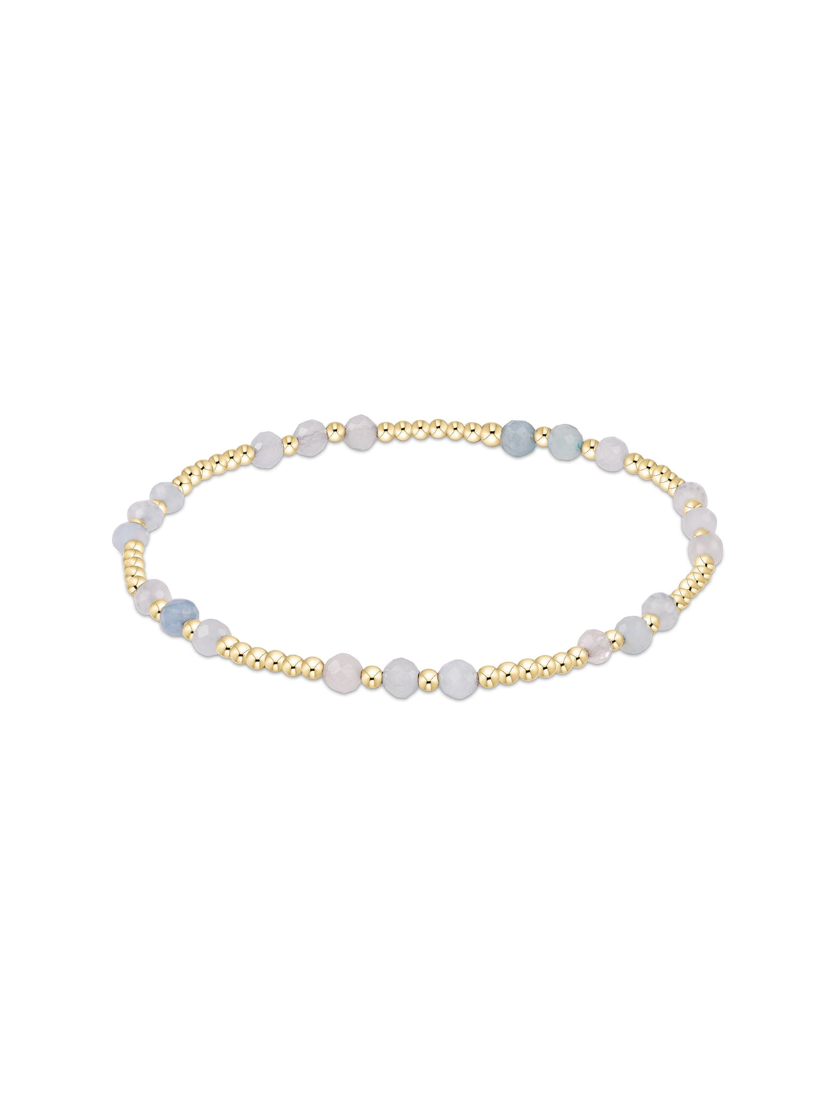 enewton Joy Gemstone 3mm Bracelet - Aquamarine