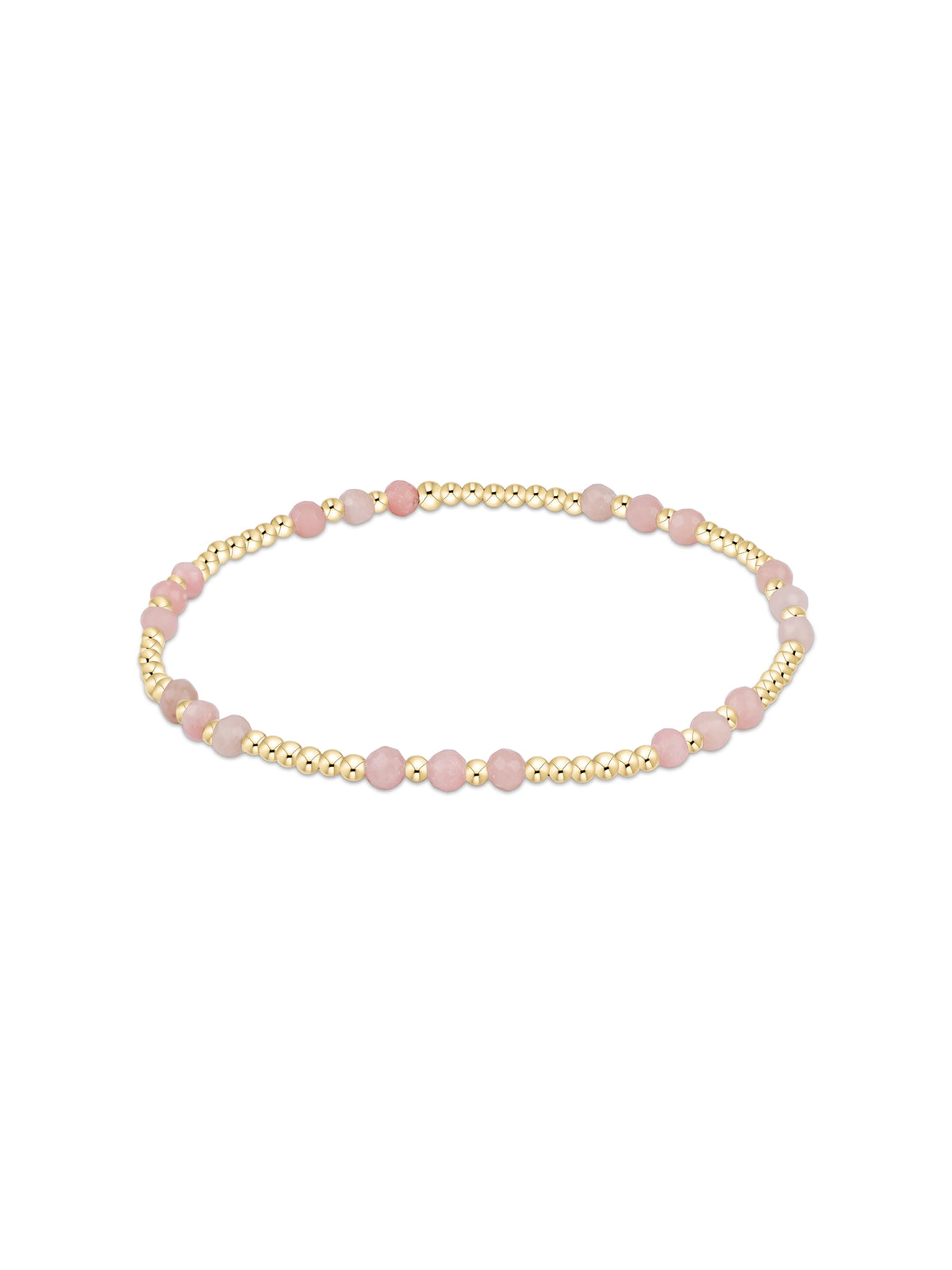 enewton Joy Gemstone 3mm Bracelet - Pink Opal