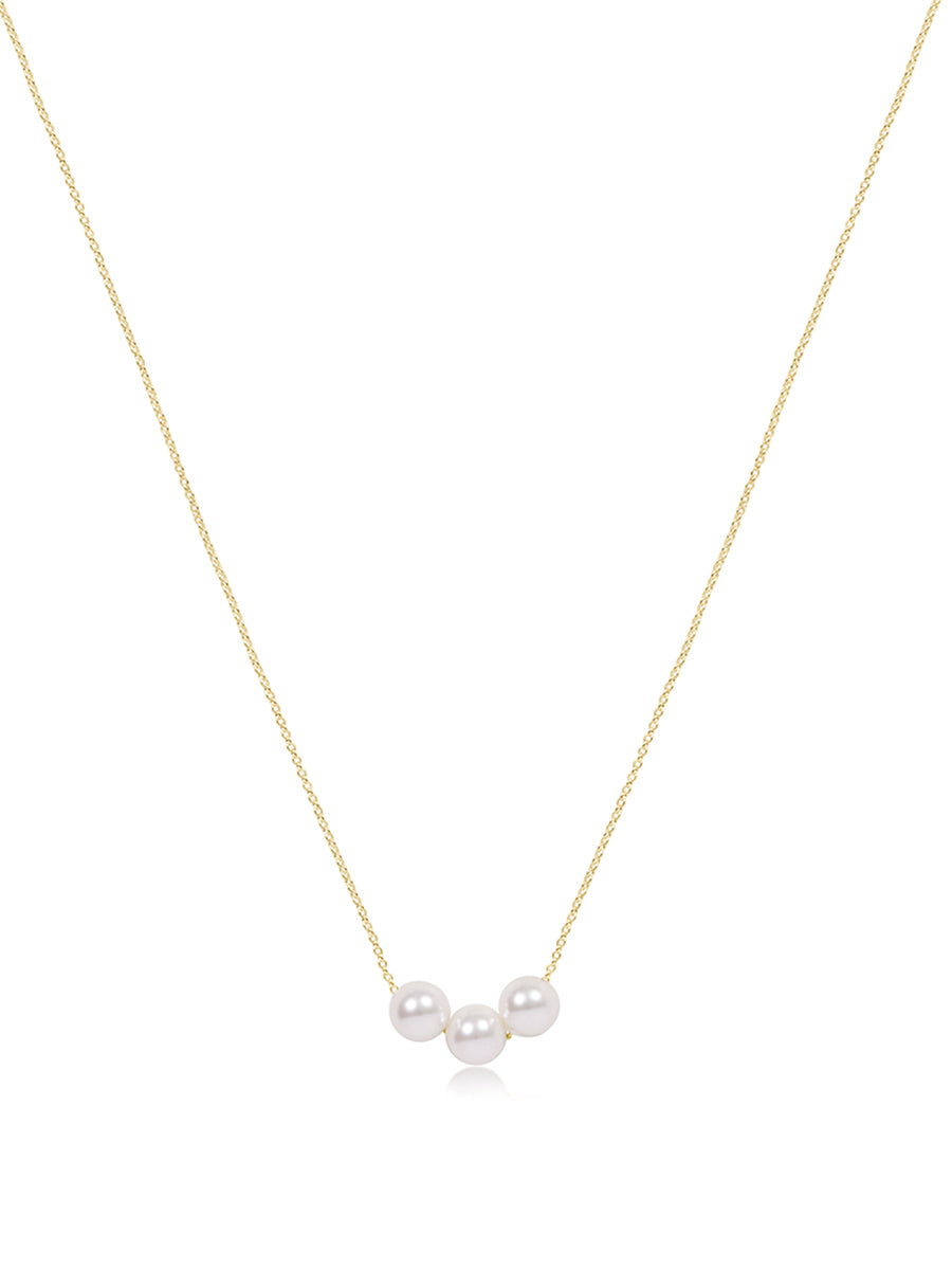 enewton 16" Joy Gold Necklace 6mm Pearl