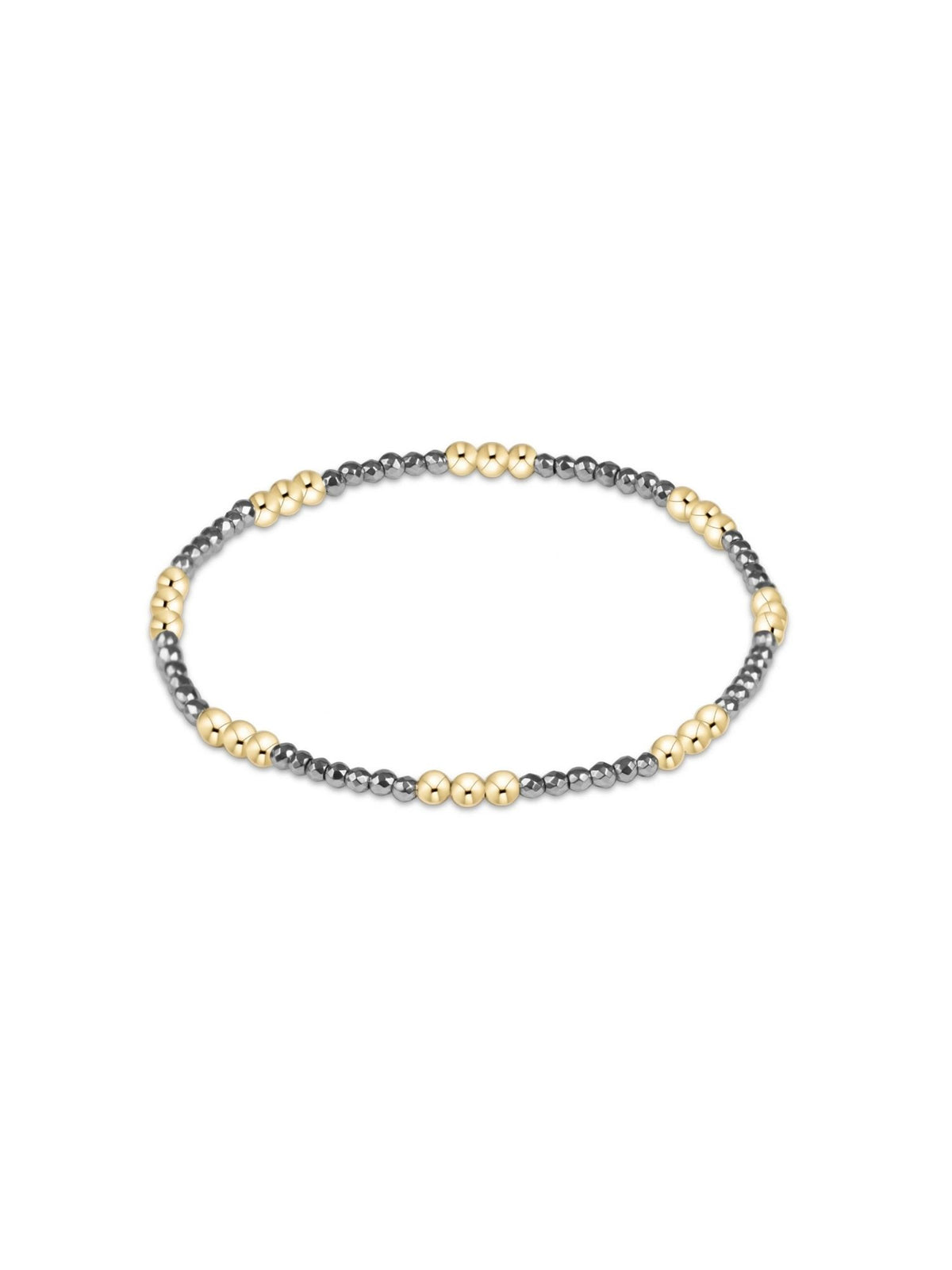 enewton Joy Silver Faceted Hematite Bracelet: 2mm