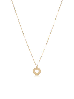 enewton 16" Love Gold Disc Necklace Gold