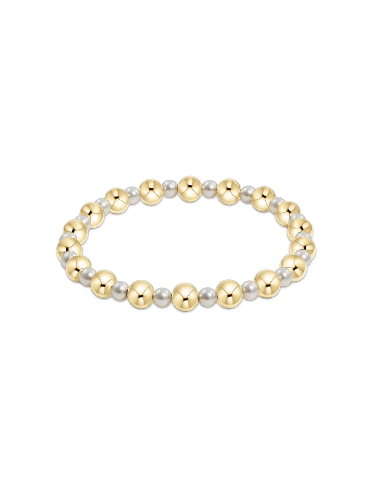 enewton Pearl Grateful Pattern 4mm Bead Bracelet 6mm 14k Gold-Filled Beads