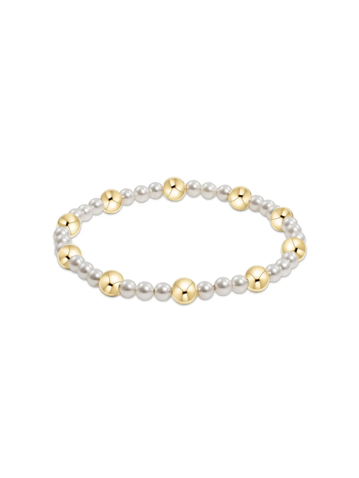 enewton Pearl Sincerity Pattern 4mm Bead Bracelet 6mm 14k Gold-Filled Beads