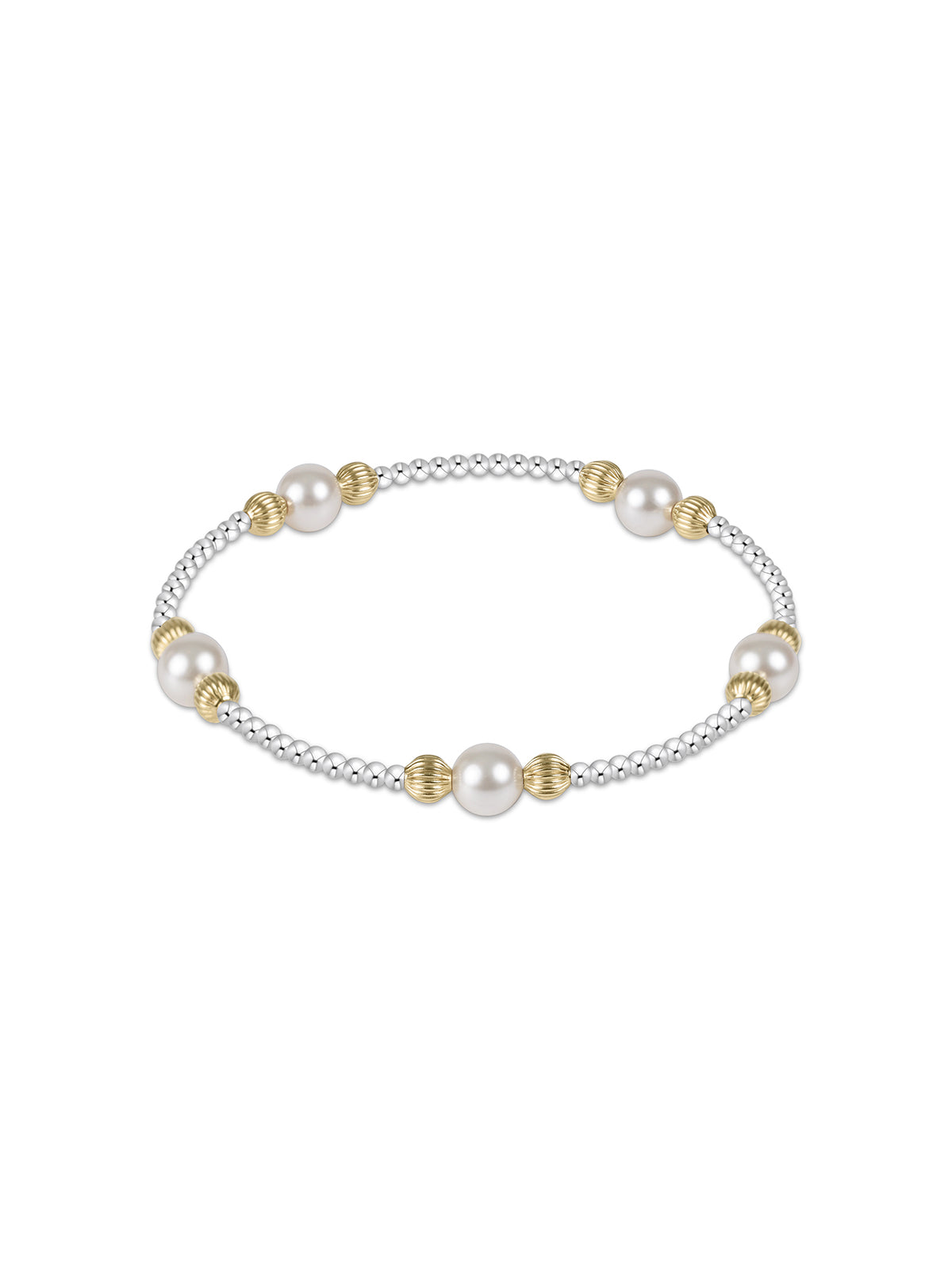 enewton Purpose Dignity Pearl 6mm Bead Bracelet Mixed Metal