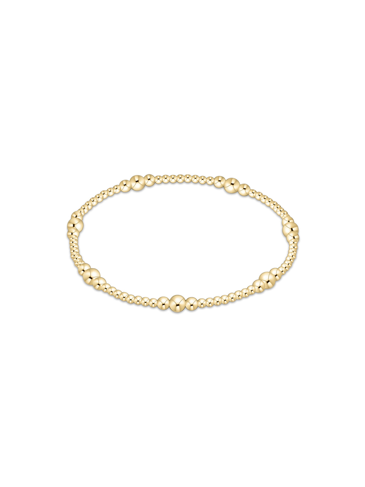 enewton Classic Purpose Pattern 4mm Bead Bracelet Gold