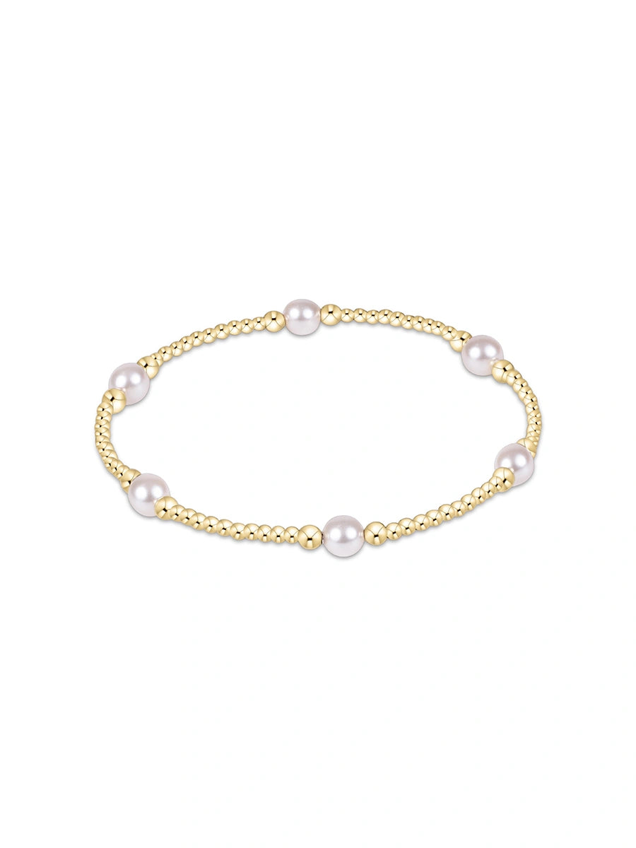 enewton Purpose Pearl 5mm Gold Bracelet