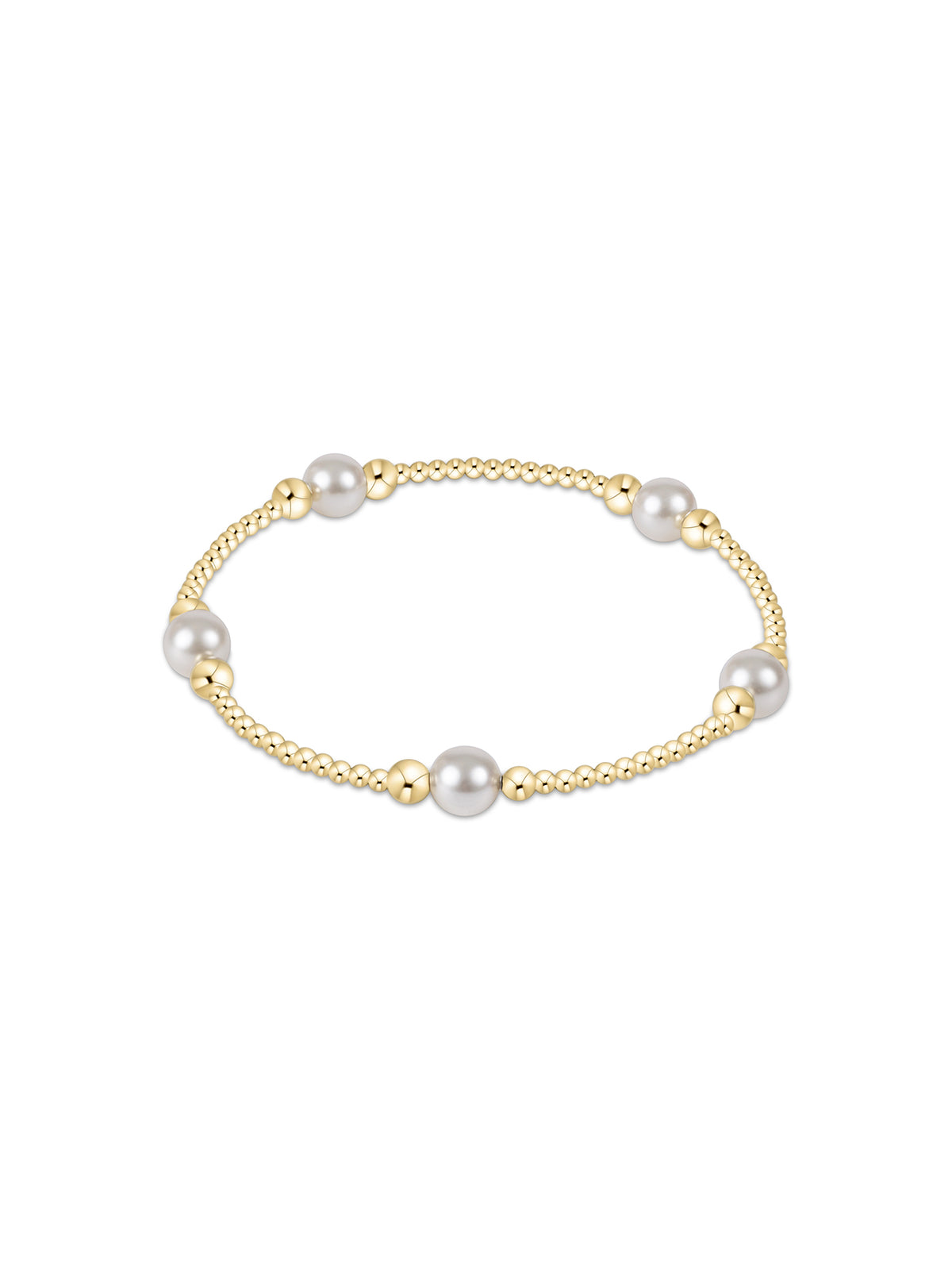 enewton Classic Purpose Pattern 6mm Bead Bracelet Pearl