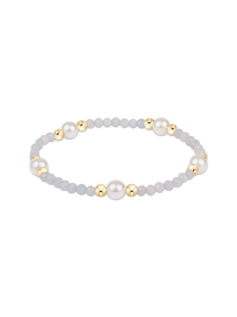 enewton Purpose Pearl 6mm Gemstone Bracelet - Aquamarine