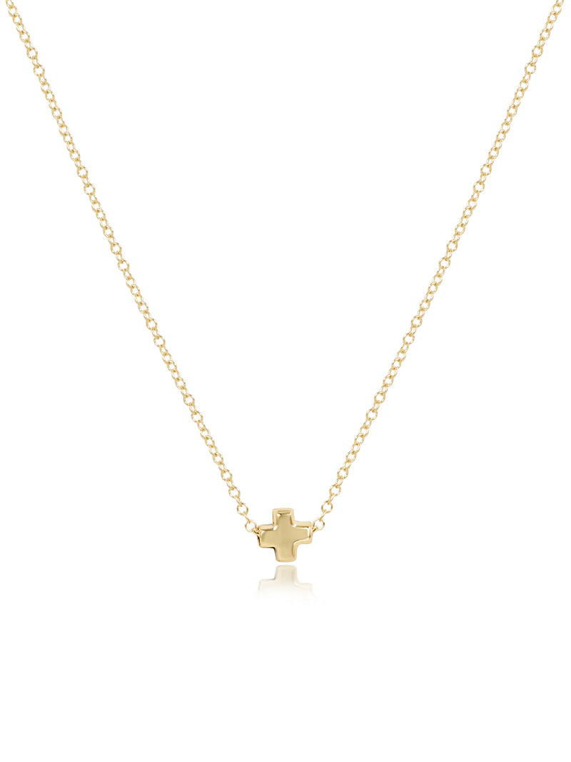 Enewton Small Signature Cross Gold Necklace in Gold main image 0