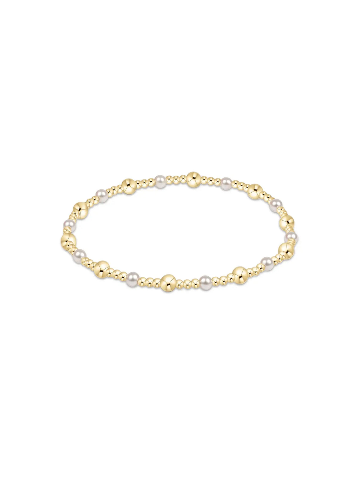 enewton Sincerity Gold & Pearl 4mm Bracelet