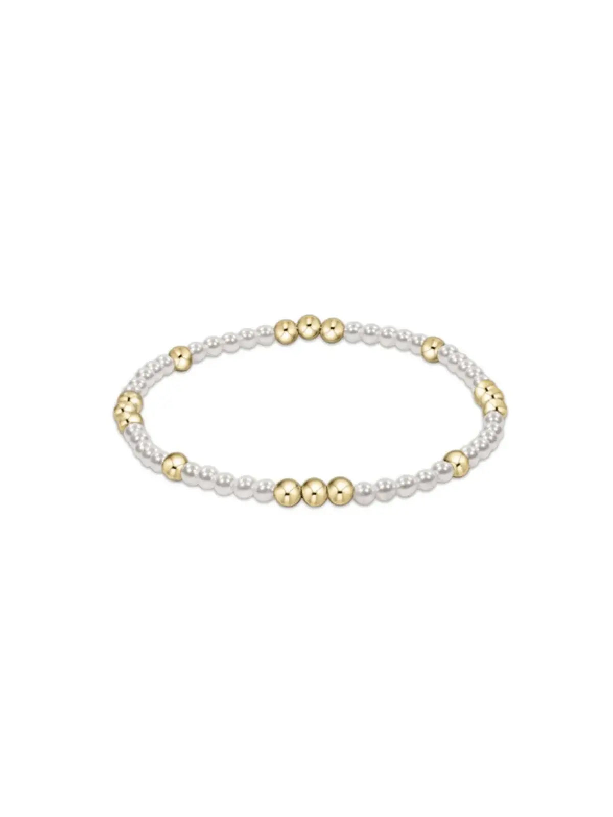 enewton Worthy Pattern 3mm Pearl Bead Bracelet 14k Gold-Filled