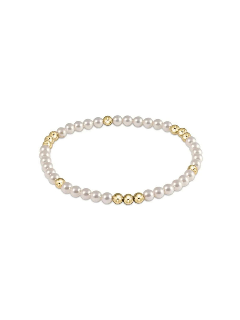 enewton Worthy Pattern 3mm Pearl Bead Bracelet 14k Gold-Filled