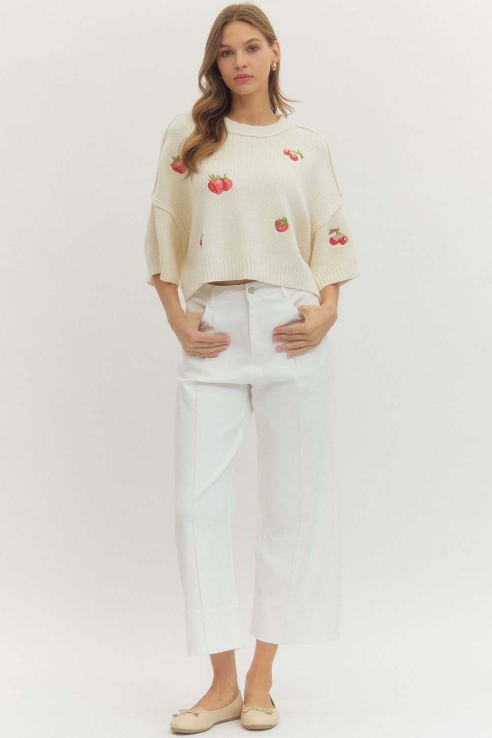 Easy Breeze Pintuck Wide Leg Pants