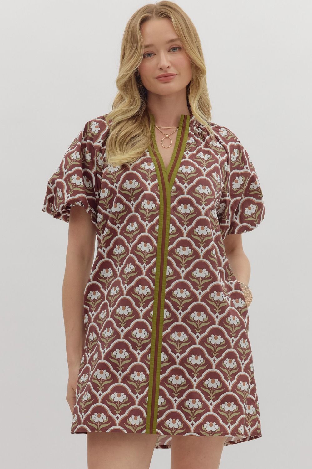 Autumn Garden Mini Dress