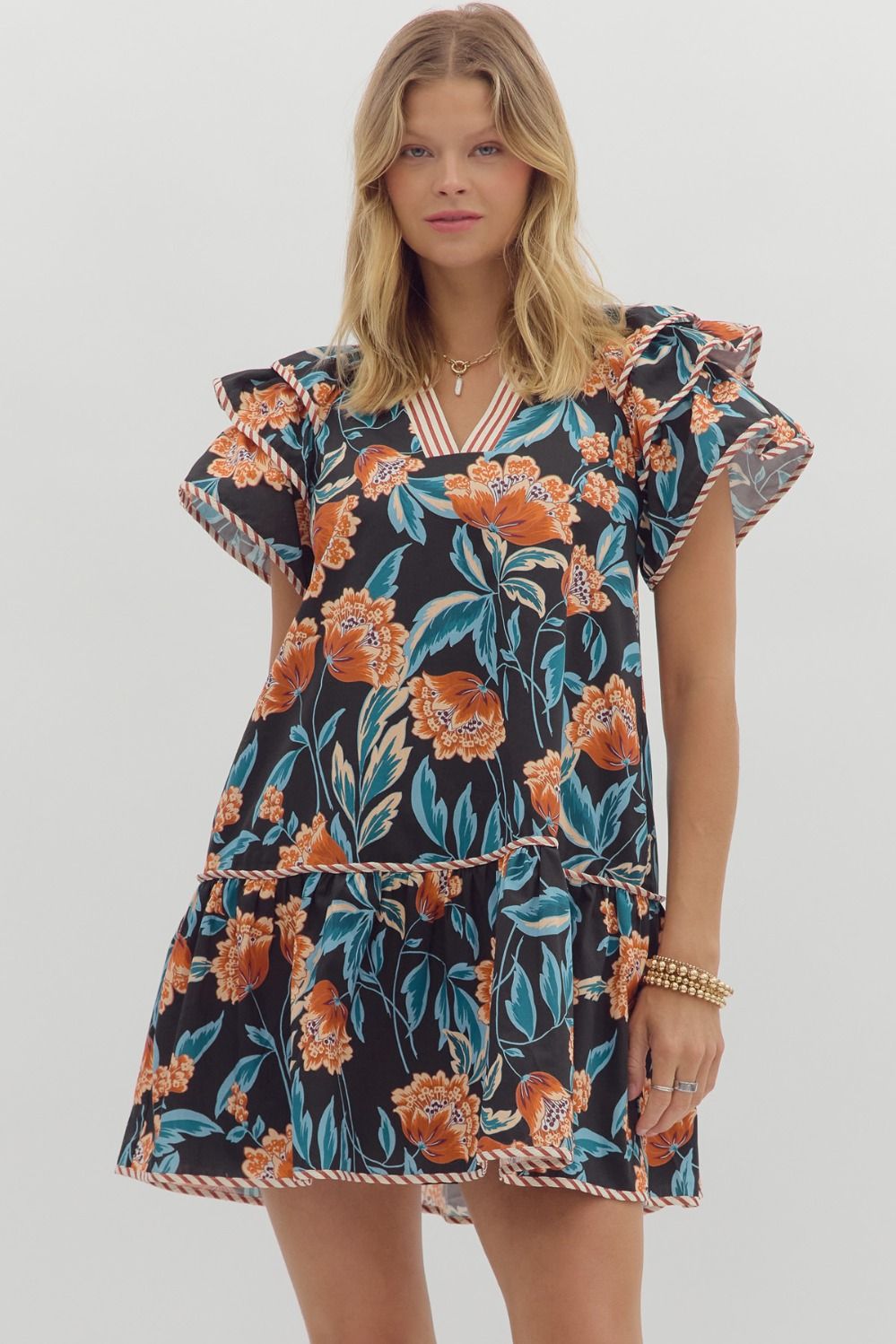 Harvest Flutter Mini Dress