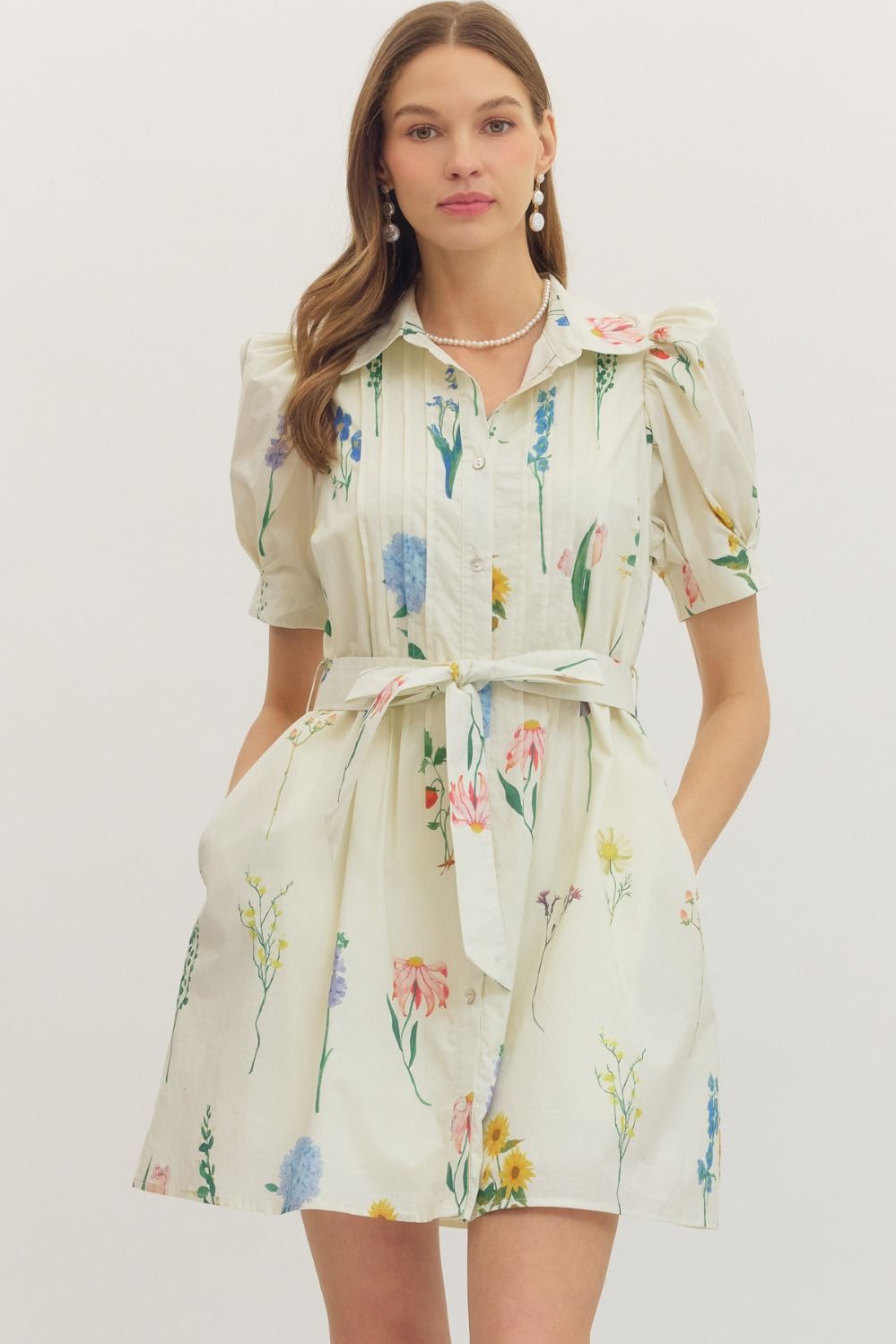 Timeless Blooms Mini Dress