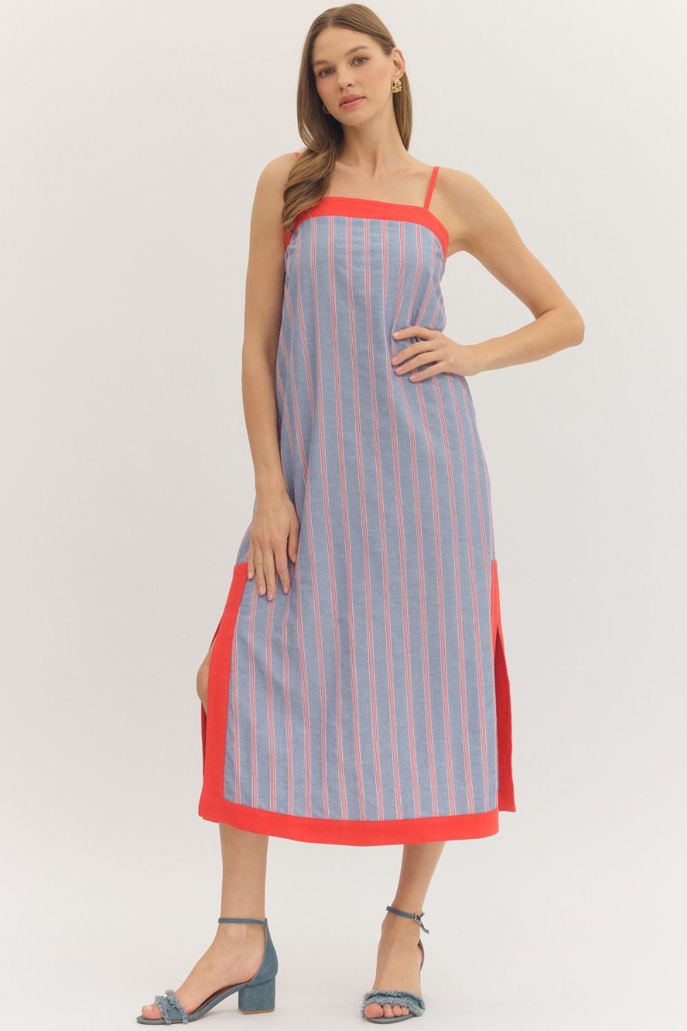 Ocean Drive Contrast Midi Dress