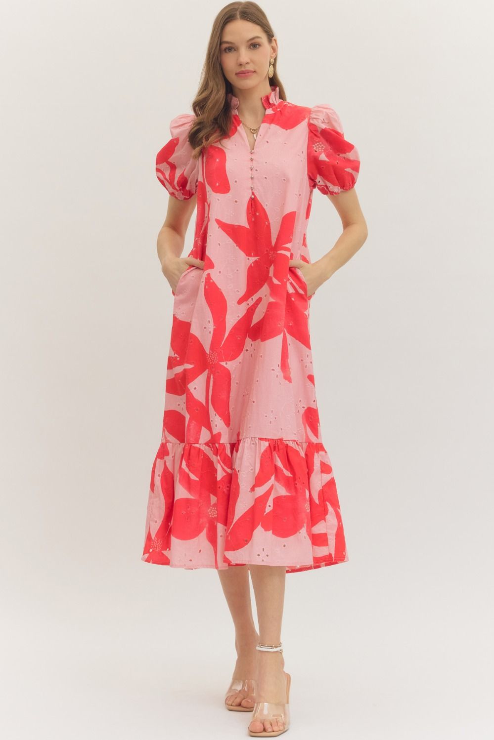 Garden Party Eyelet Midi Dress