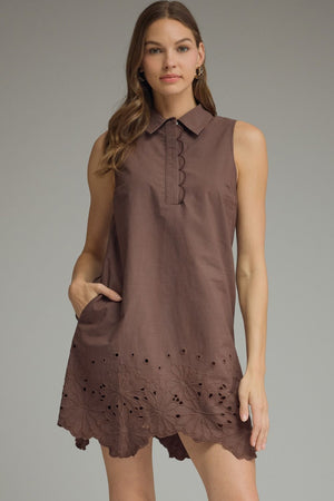 Meadow Muse Embroidered Mini Dress