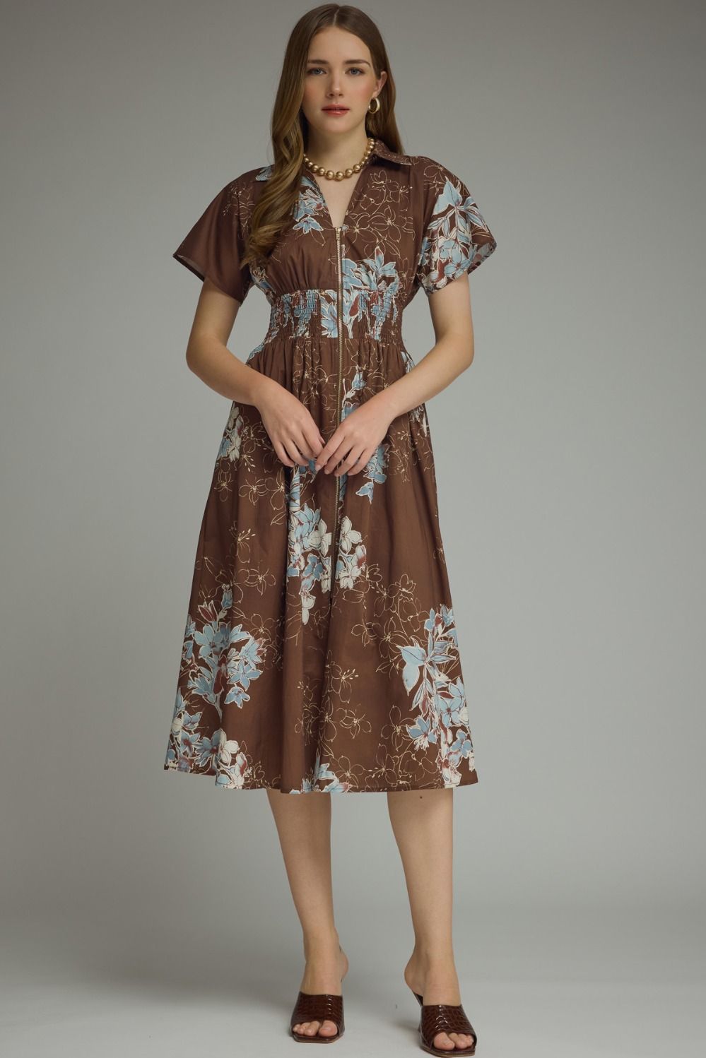 Blooming Floral Midi Dress