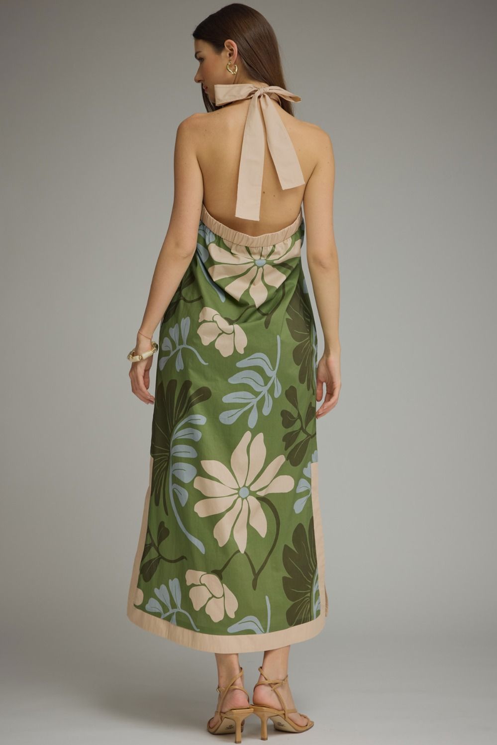 ワンピース herlipto Floral Dress Golden Hour Golden Hour Floral Halter Midi Dress – Bliss