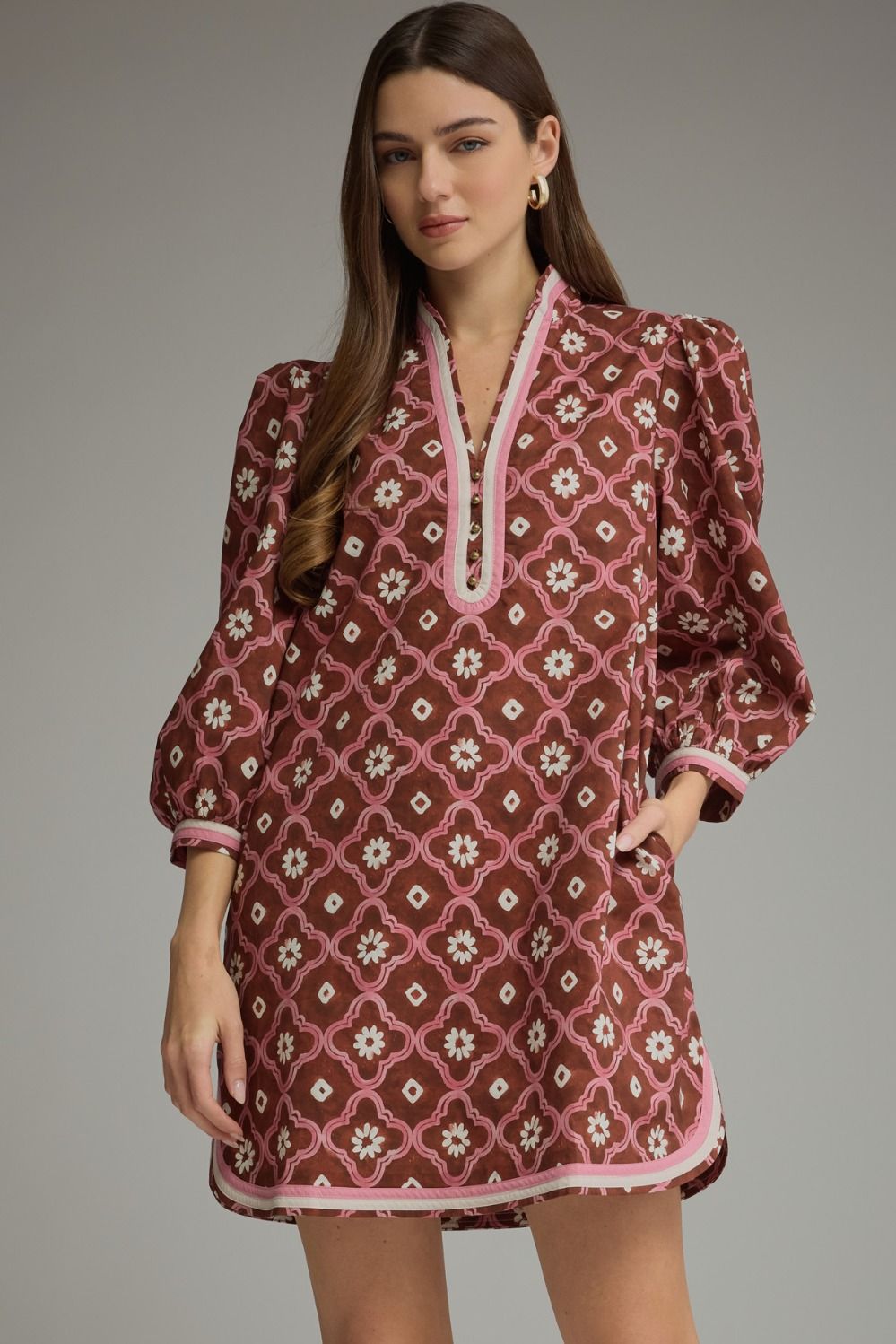 Floral Affair Puff Sleeve Mini Dress