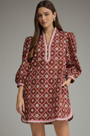 Floral Affair Puff Sleeve Mini Dress