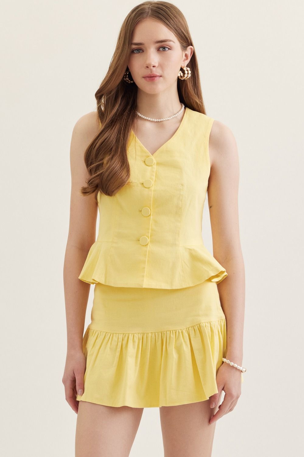 Sunny Days Peplum Vest