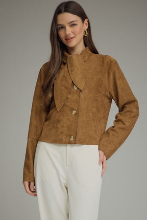 Autumn Tie Front Cropped Jacket
