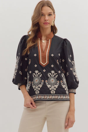Meadow Muse Embroidered Blouse