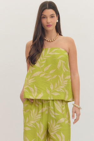 Tropical Ease Botanical Sleeveless Top