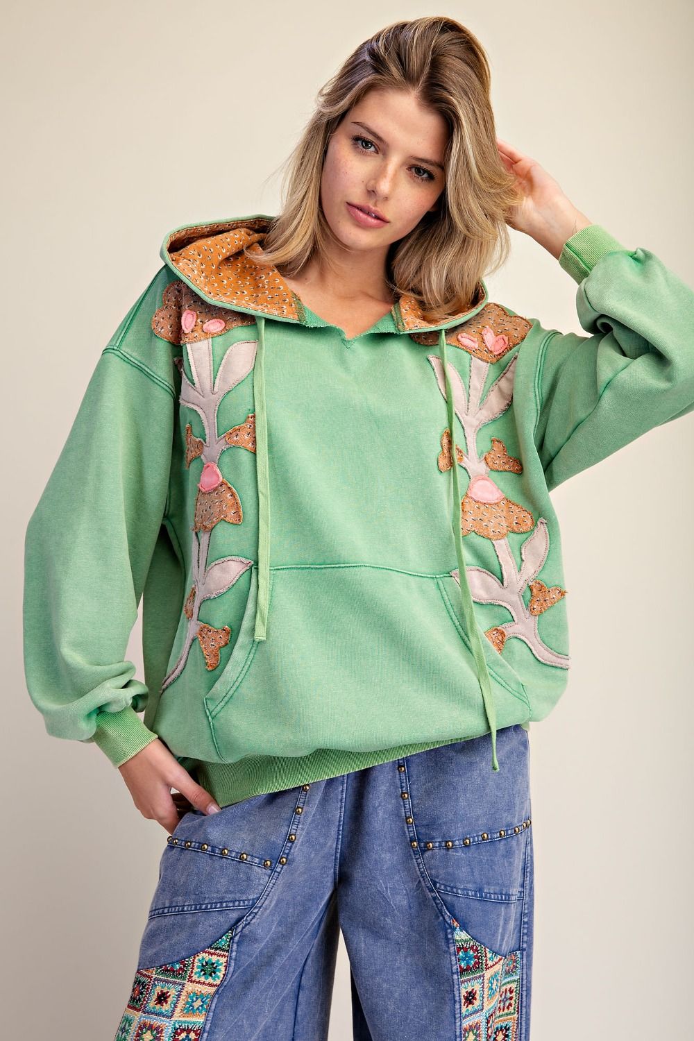 Wildflower Weekend Patchwork Hoodie