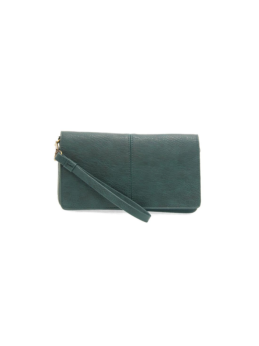 Joy Susan Everly Organizer Flap Crossbody Dark Teal Vegan Leather