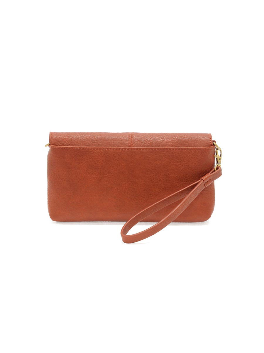 Joy Susan Everly Organizer Flap Crossbody Spice Vegan Leather