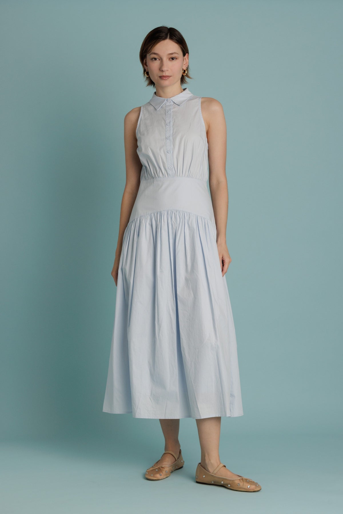 Tailored Curve Midi Shirt Dress