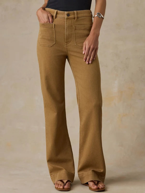 Faherty Stretch Terry Patch Pocket Pant elk brown 